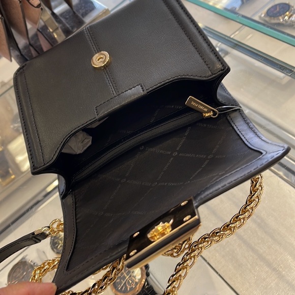 MICHAEL KORS SONIA SMALL SHOULDER XBODY BLACK COLOR - Picture 7 of 16